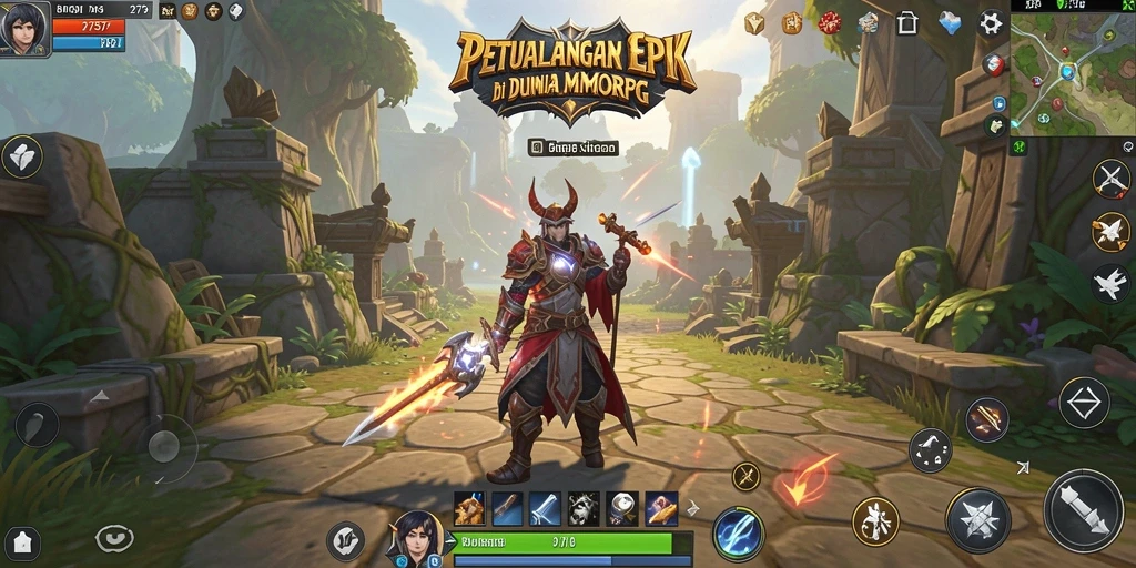Screenshot gameplay 2757 yang menampilkan karakter dalam petualangan epik.