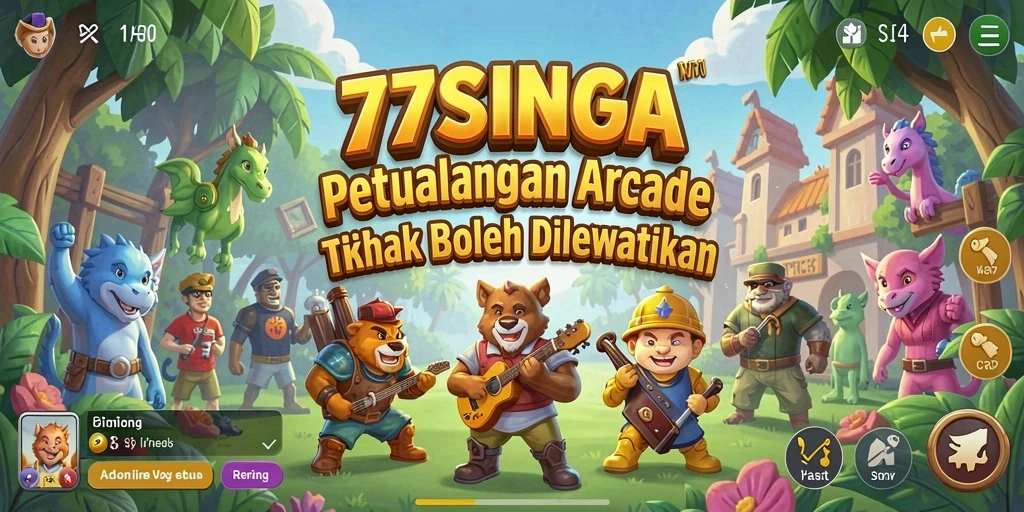 Screenshot gameplay 77SINGA menampilkan petualangan seru dalam dunia arcade.