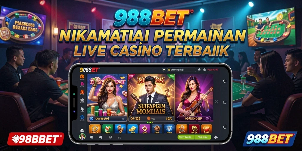 Screenshot 988BET menampilkan gameplay Live Casino yang menarik dan interaktif.