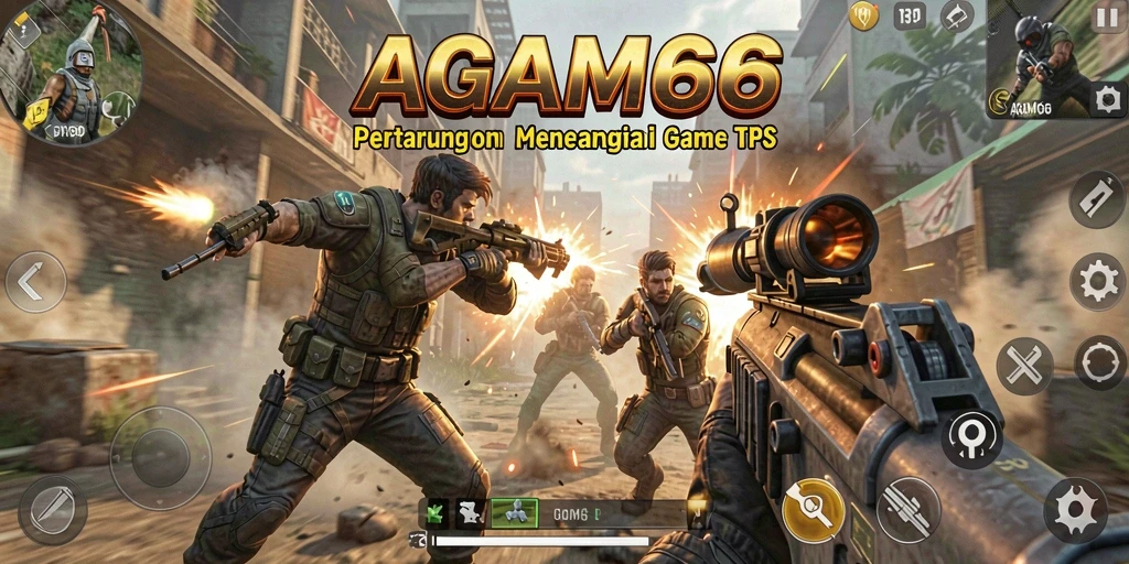 Gameplay AGAM66 menampilkan aksi seru dalam pertempuran TPS.