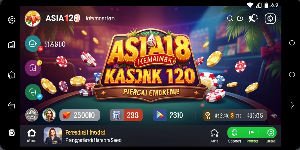 Screenshot menunjukkan gameplay menegangkan di kasino virtual.