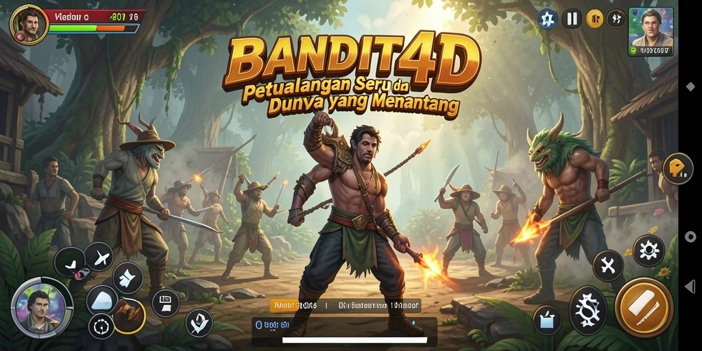 Tampilan gameplay <strong>BANDIT4D</strong> yang menegangkan dan mendebarkan saat menjelajahi dunia liar.