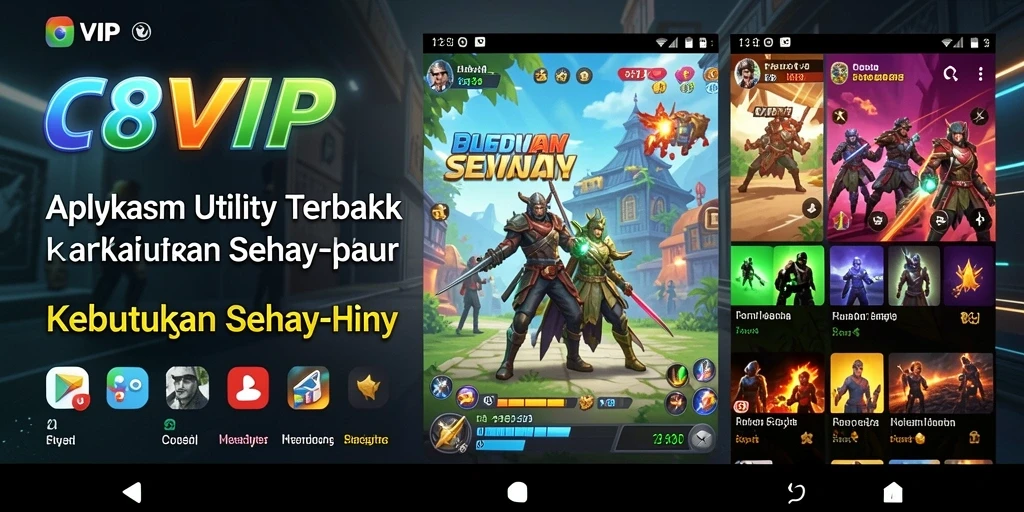 Tampilan antarmuka C8VIP yang modern dan intuitif untuk pengguna aplikasi Utility.