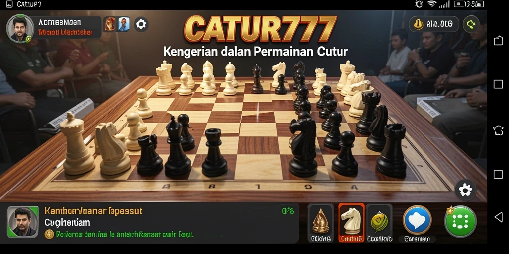 Screenshot kengerian di papan catur menampilkan suasana menyeramkan.