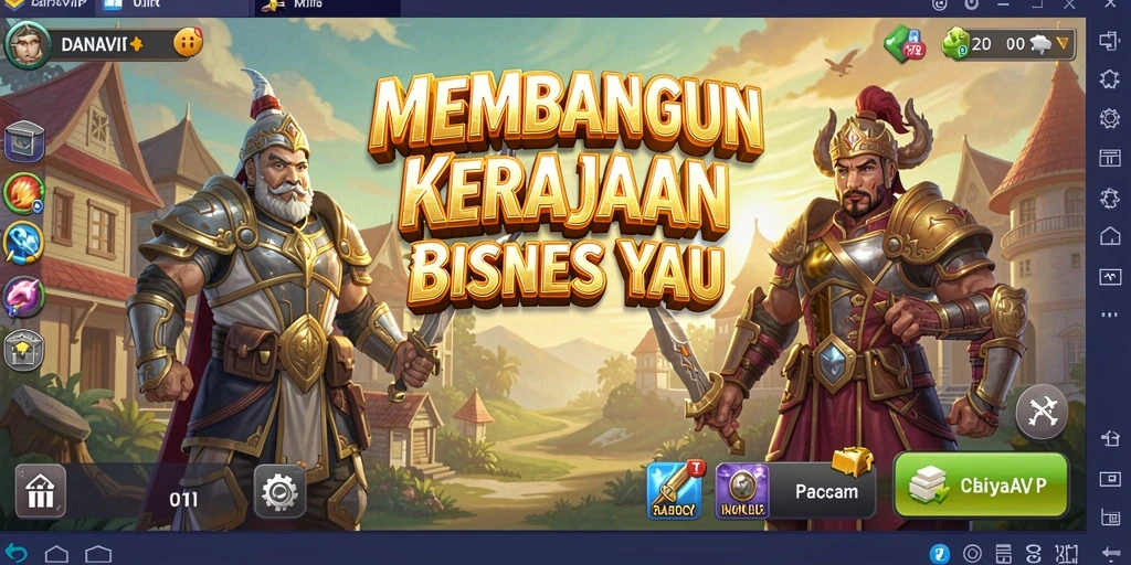 Tangkapan layar yang menampilkan gameplay seru DANAVIP dengan interaksi bisnis.