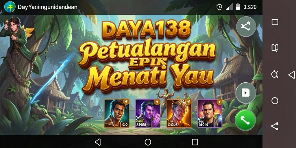 Tangkapan layar utama memperlihatkan aksi mendebarkan dalam gameplay Adventure.