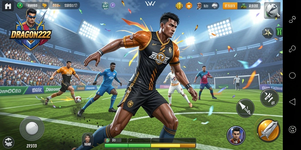 Tampilan gameplay menarik dengan aksi olahraga yang mendebarkan.
