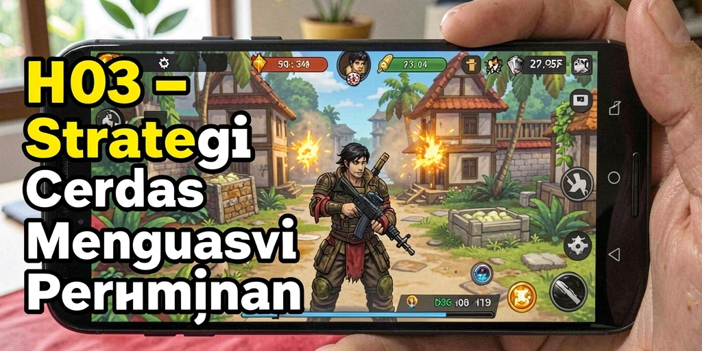 Tampilan gameplay H03 yang mendebarkan dan menantang strategi.
