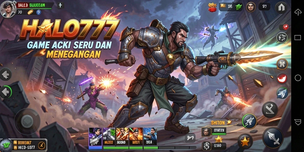 Tampilan aksi seru dalam game HALO777 yang mendebarkan.