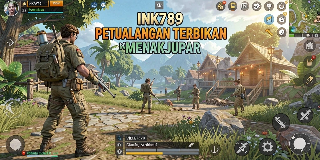 Tampilan gameplay memukau dari dunia terbuka INK789.
