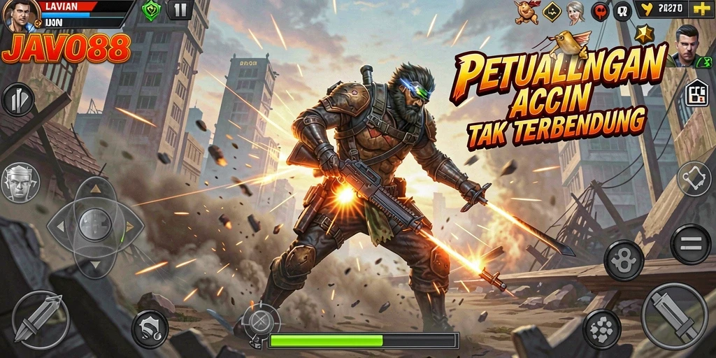 Tampilan gameplay menegangkan dari JAVO88 yang penuh aksi.