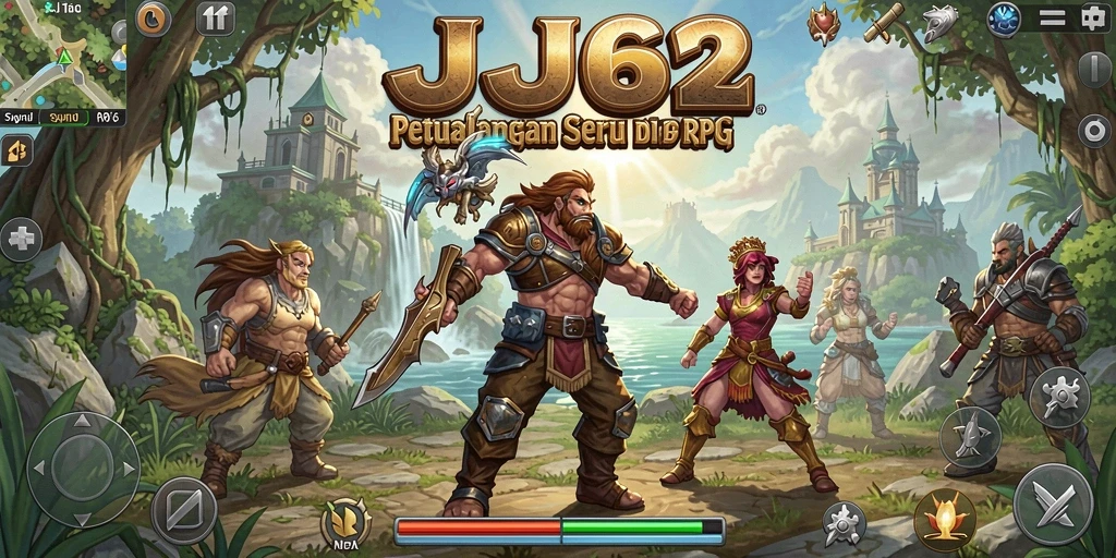 Tampilan gameplay RPG JJ62 yang seru dan mendebarkan.
