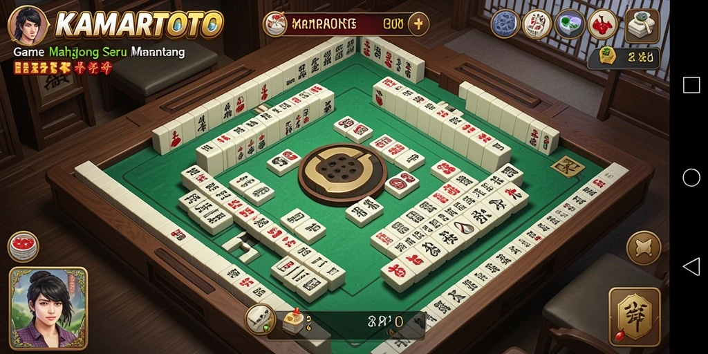 Tampilan gameplay KAMARTOTO menampilkan keseruan permainan Mahjong.