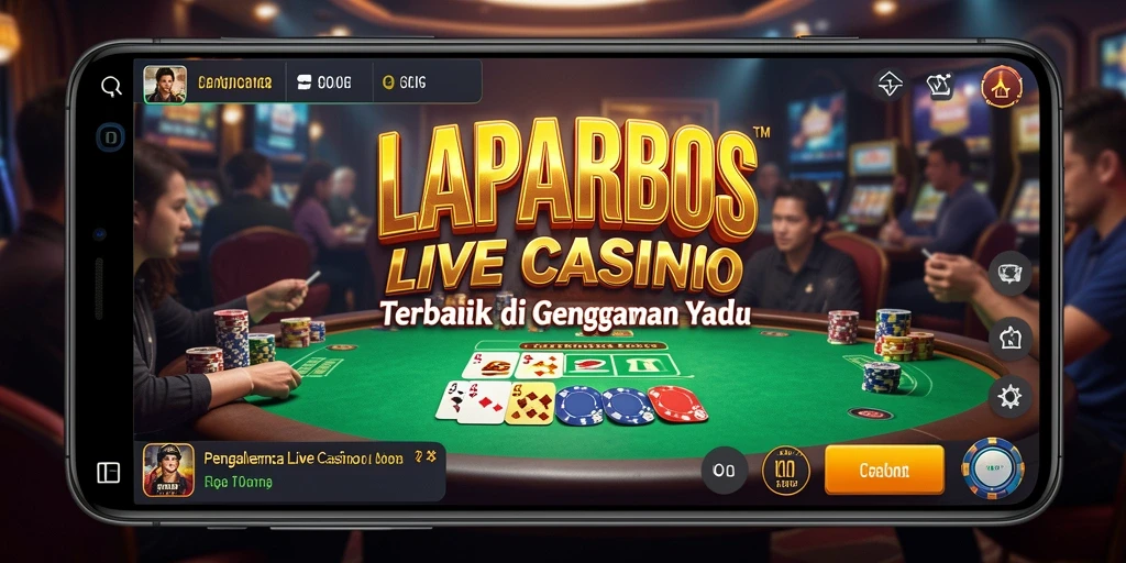 Tampilan permainan Live Casino yang mendebarkan dan interaksi dengan dealer.