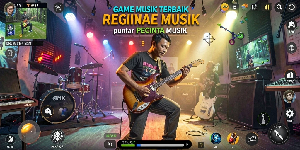 Screenshot gameplay <strong>PAKARJP</strong> yang menunjukkan keseruan dalam mengenali lagu.