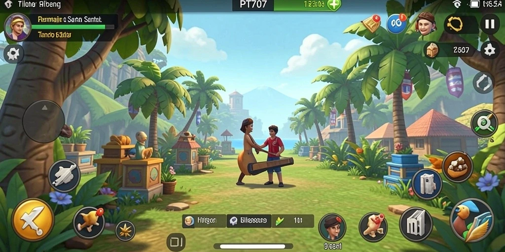 Tampilan menarik dari gameplay PT707 yang seru dan menghibur.