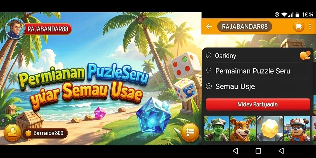 Screenshot RAJABANDAR88 menampilkan gameplay seru penuh teka-teki.
