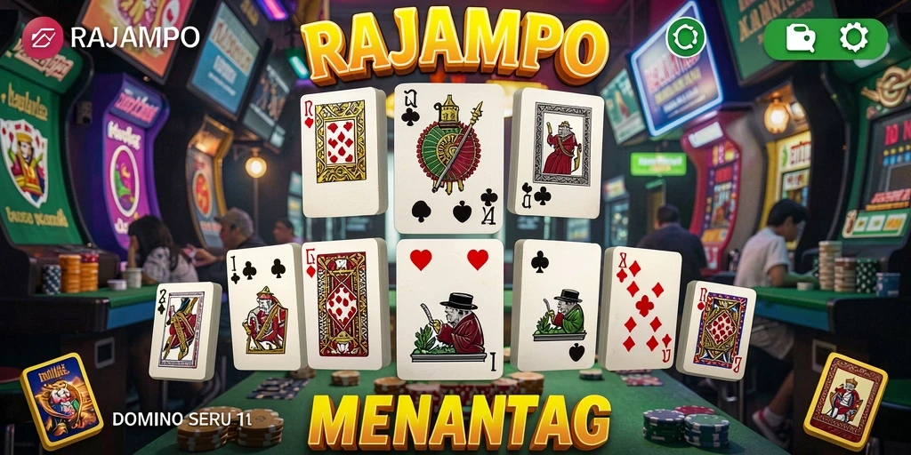 Screenshot gameplay RAJAMPO menampilkan keseruan permainan Domino.
