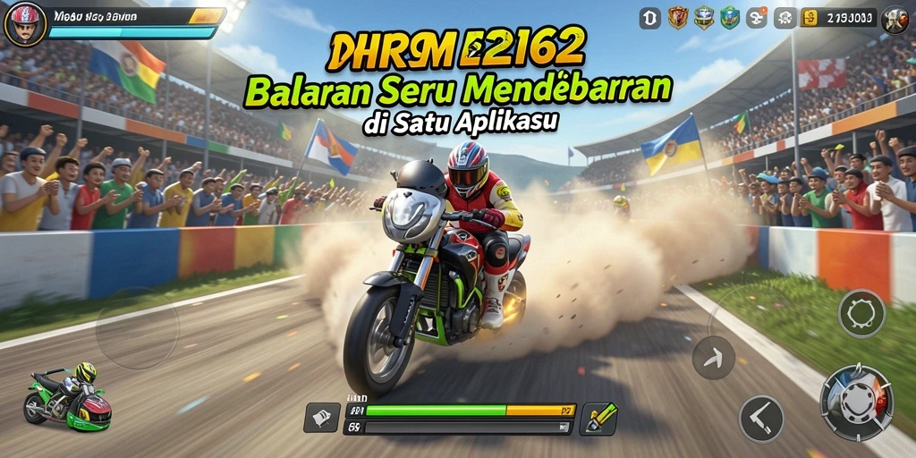Tampilan gameplay Racing yang seru dan mendebarkan di REMI62.