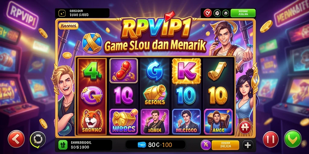 Tampilan gameplay RPVIP1 yang seru dan menarik saat memutar gulungan slot.
