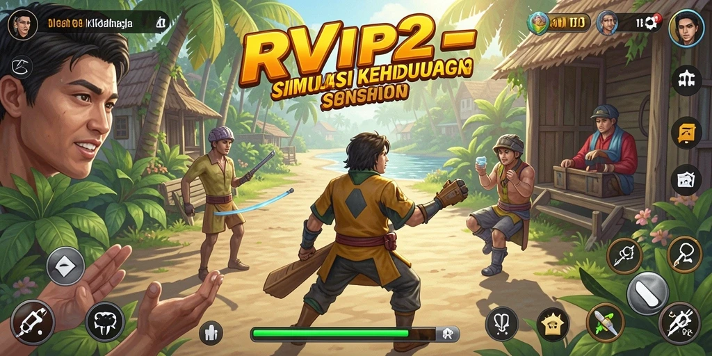 Tampilan gameplay RVIP2 yang menakjubkan dalam simulasi kehidupan.