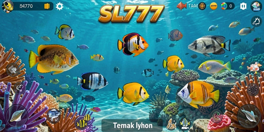 Tampilan layar permainan Tembak Ikan yang seru di SL777.