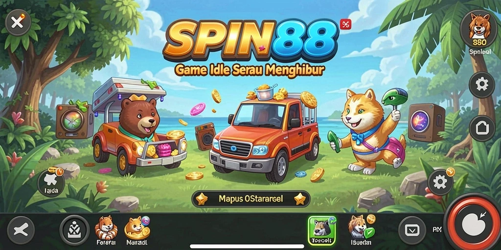Tampilan menarik gameplay Idle SPIN88 yang seru.