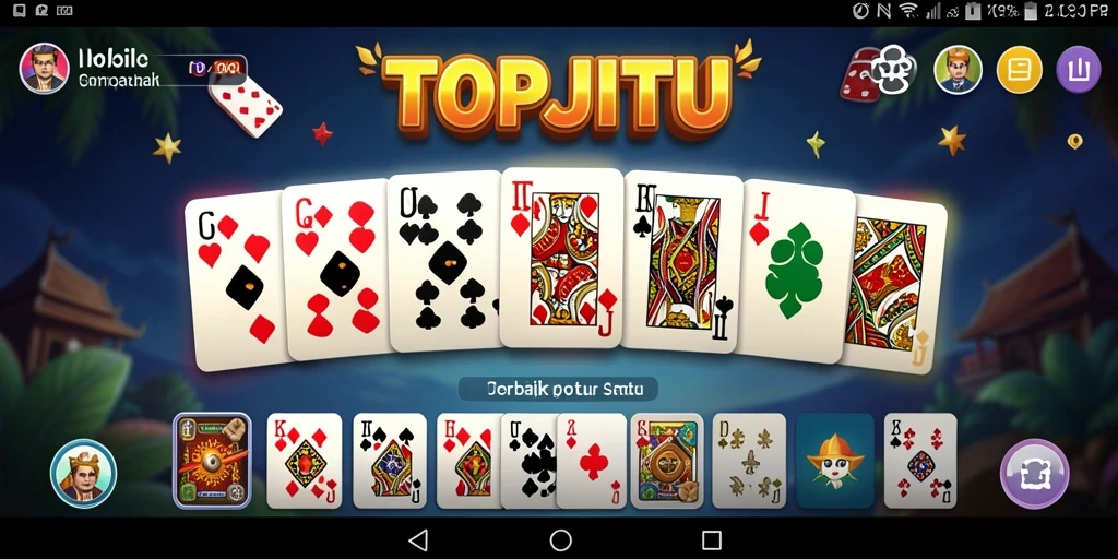 Tangkapan layar penggambaran gameplay seru dalam TOPJITU.