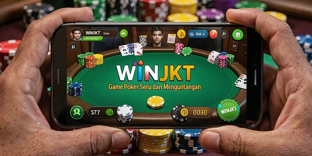 Screenshot gameplay WINJKT menunjukkan kecanggihan permainan Poker.
