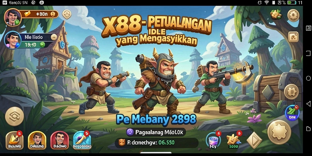 Tampilan gameplay X88 yang menakjubkan dan interaktif.